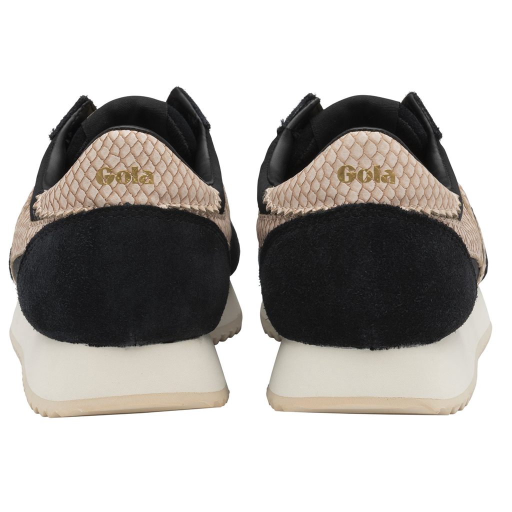 Gola Classics Boston '78 Snake Sneakers Negras Rosas Colombia | 691NDSOUG