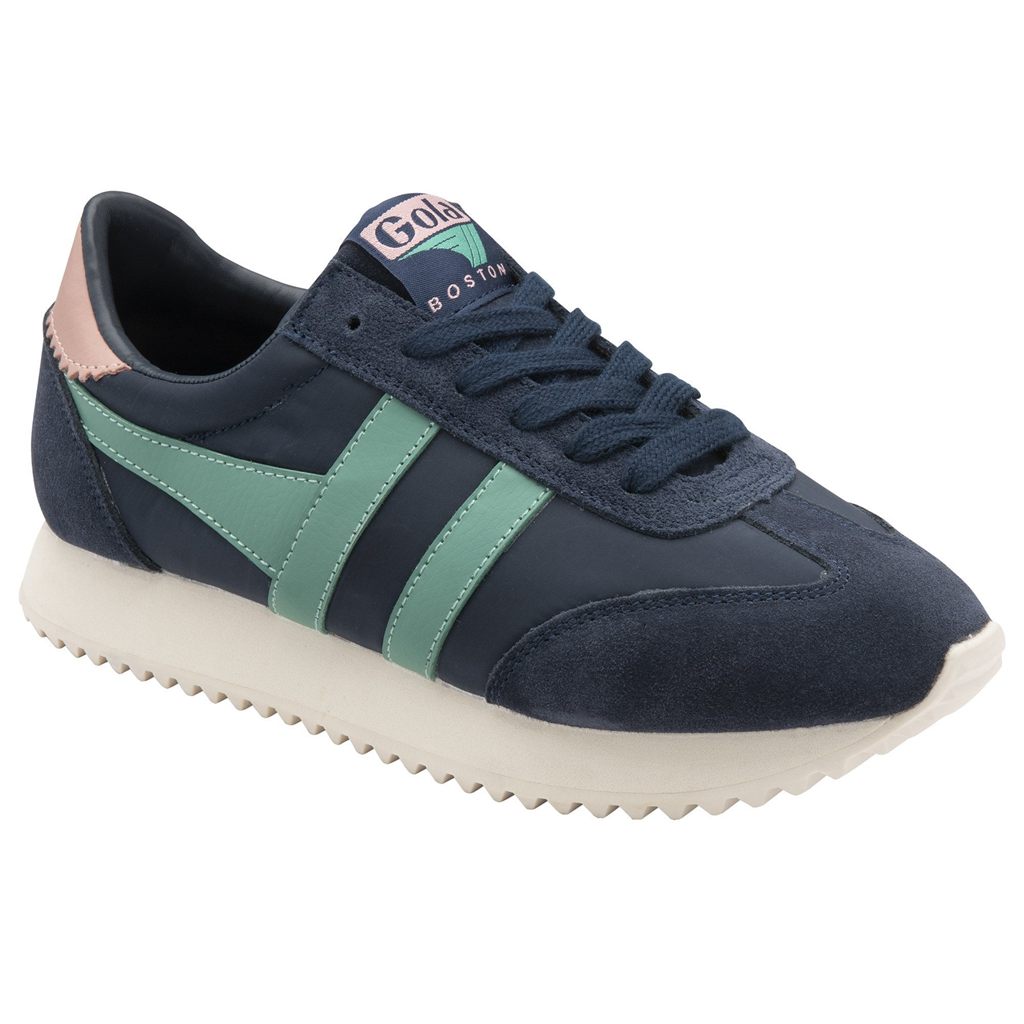 Gola Classics Boston '78 Sneakers Azul Marino Verde Coral Rosas Colombia | 813JMZCPA