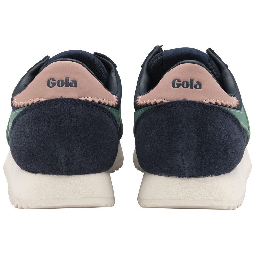 Gola Classics Boston '78 Sneakers Azul Marino Verde Coral Rosas Colombia | 813JMZCPA
