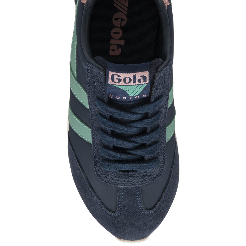 Gola Classics Boston '78 Sneakers Azul Marino Verde Coral Rosas Colombia | 813JMZCPA