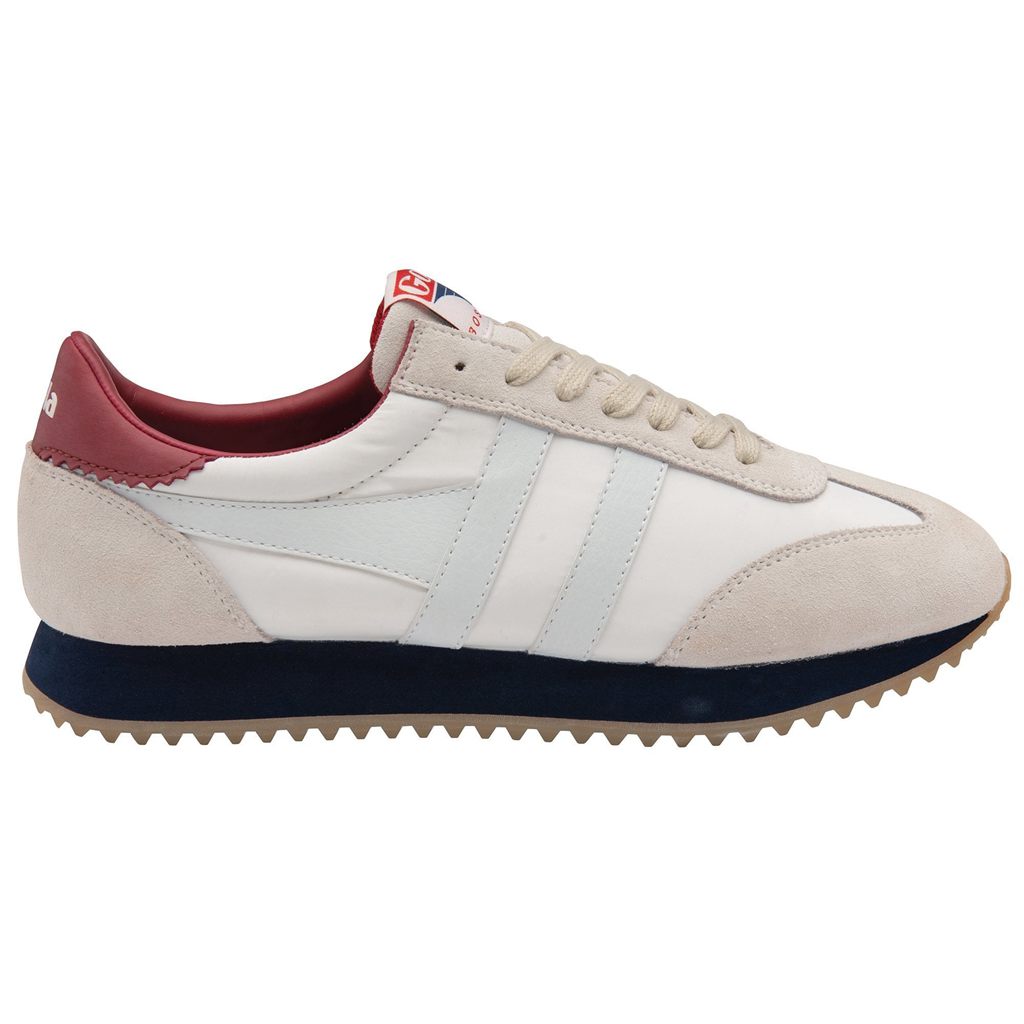 Gola Classics Boston '78 Sneakers Blancas Azul Marino Rojas Oscuro Colombia | 251ASDJPL