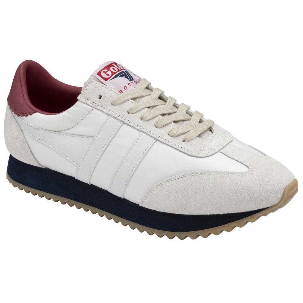 Gola Classics Boston '78 Sneakers Blancas Azul Marino Rojas Oscuro Colombia | 251ASDJPL