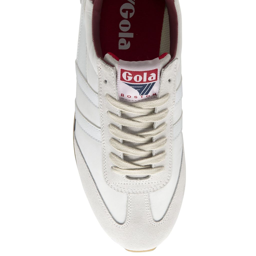 Gola Classics Boston '78 Sneakers Blancas Azul Marino Rojas Oscuro Colombia | 251ASDJPL