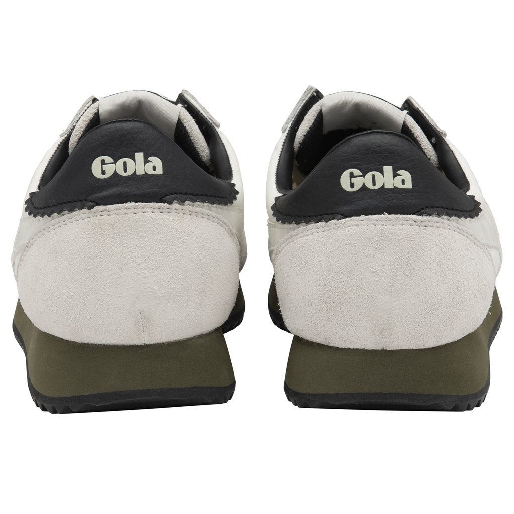 Gola Classics Boston '78 Sneakers Blancas Kaki Negras Colombia | 417HTWQXG