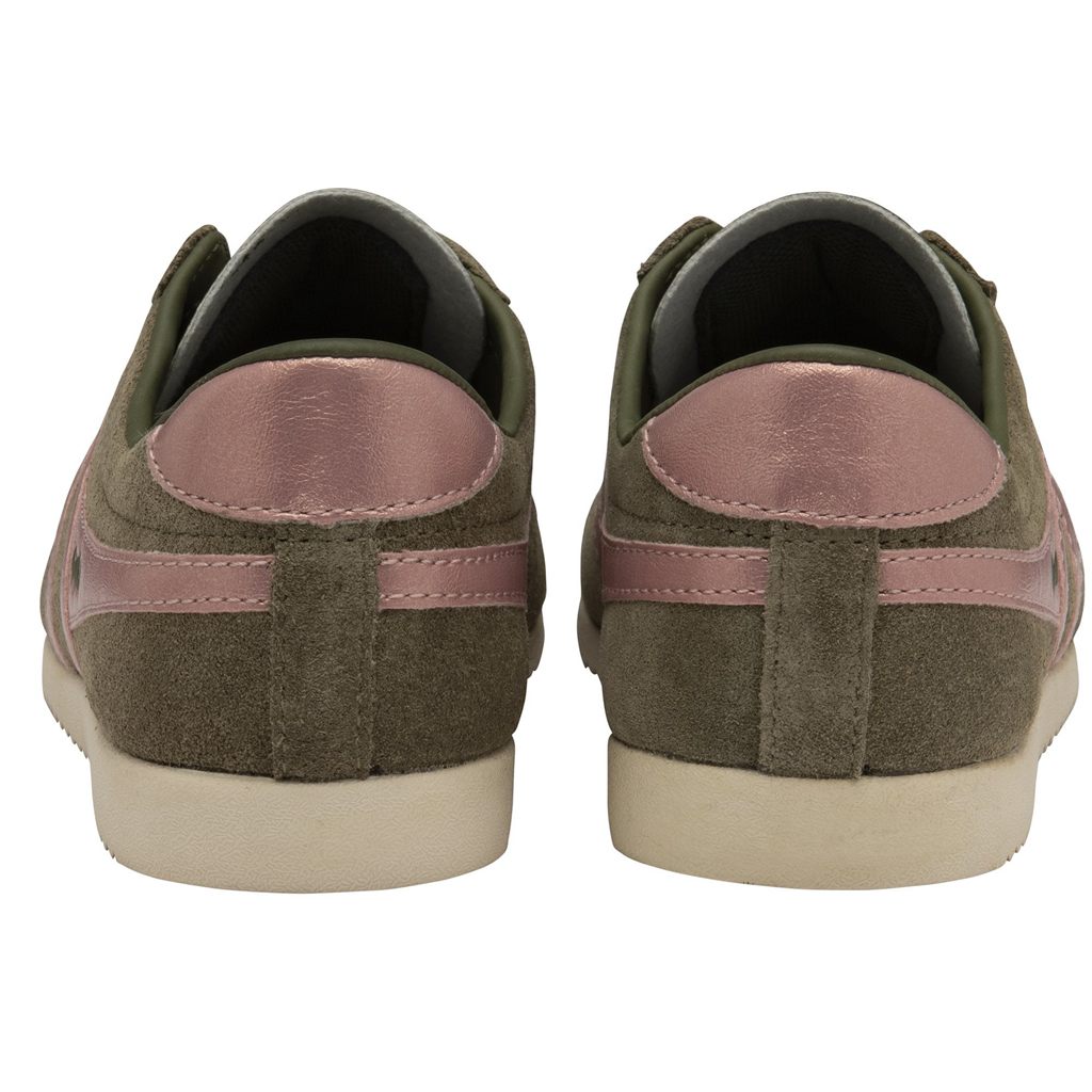Gola Classics Bullet Flame Sneakers Kaki Rosas Colombia | 435MKLXZN