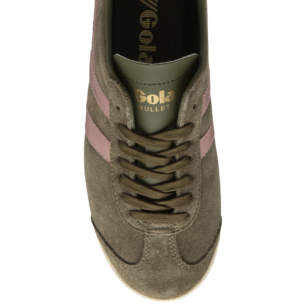 Gola Classics Bullet Flame Sneakers Kaki Rosas Colombia | 435MKLXZN