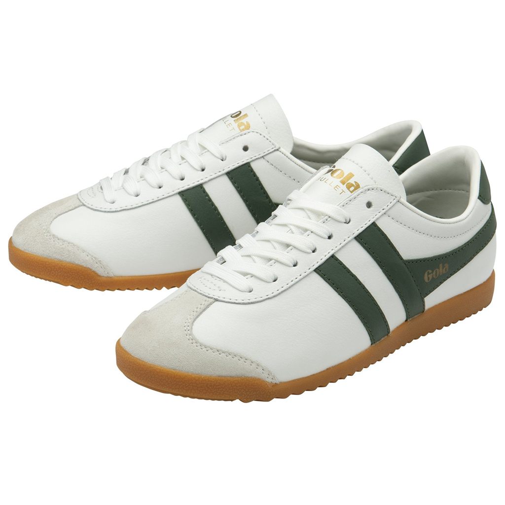 Gola Classics Bullet Leather Sneakers Blancas Colombia | 907VSLYZO