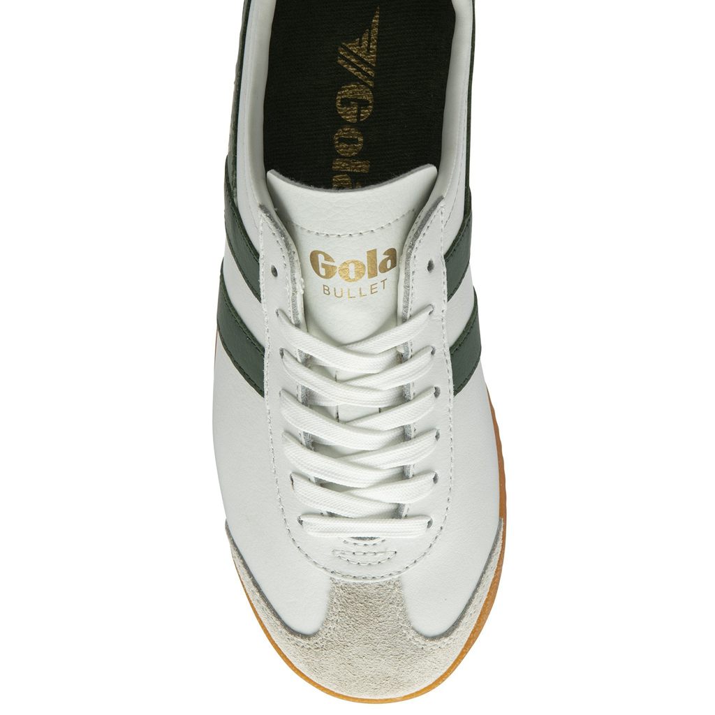 Gola Classics Bullet Leather Sneakers Blancas Colombia | 907VSLYZO