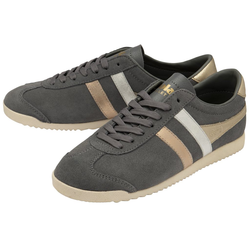 Gola Classics Bullet Mirror Trident Sneakers Plateadas Doradas Colombia | 746OANUTR