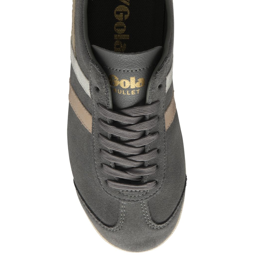 Gola Classics Bullet Mirror Trident Sneakers Plateadas Doradas Colombia | 746OANUTR