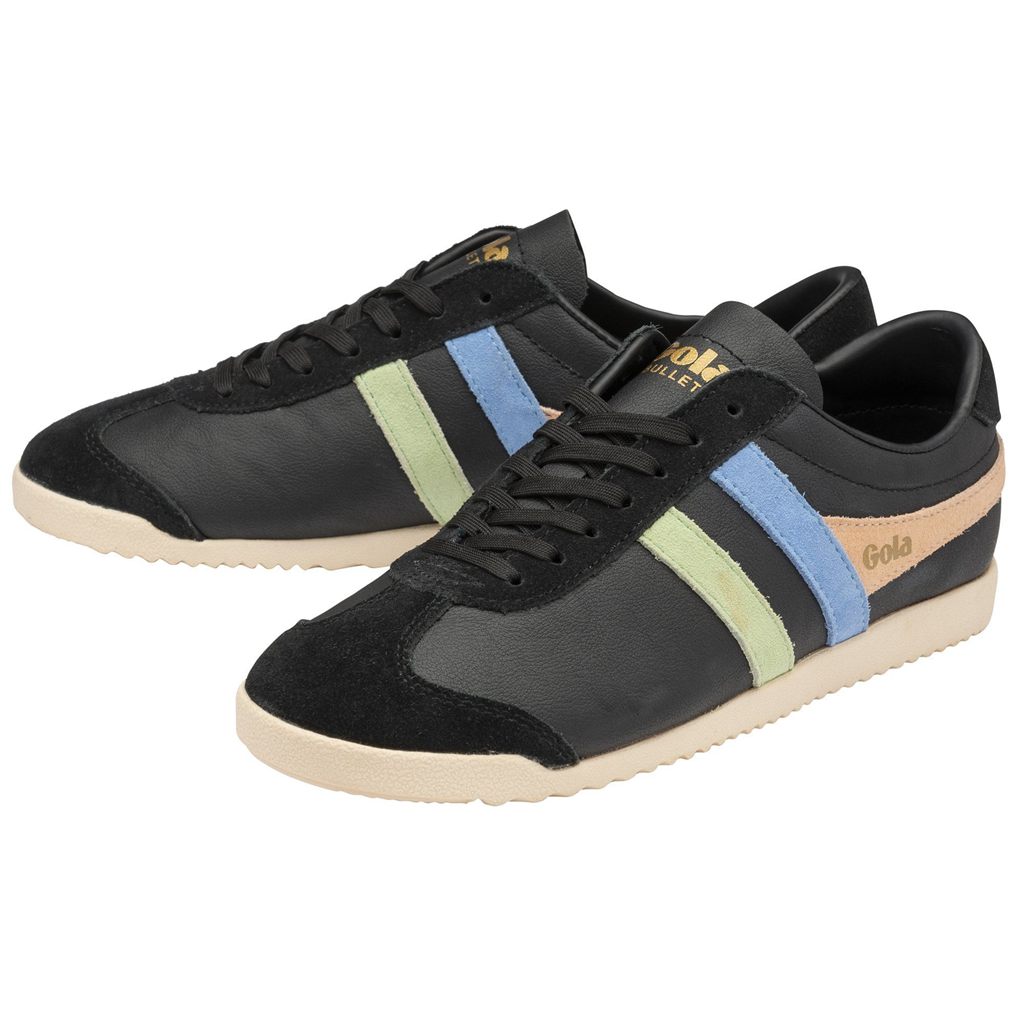 Gola Classics Bullet Trident Sneakers Negras Verde Azules Colombia | 478GWSEYC