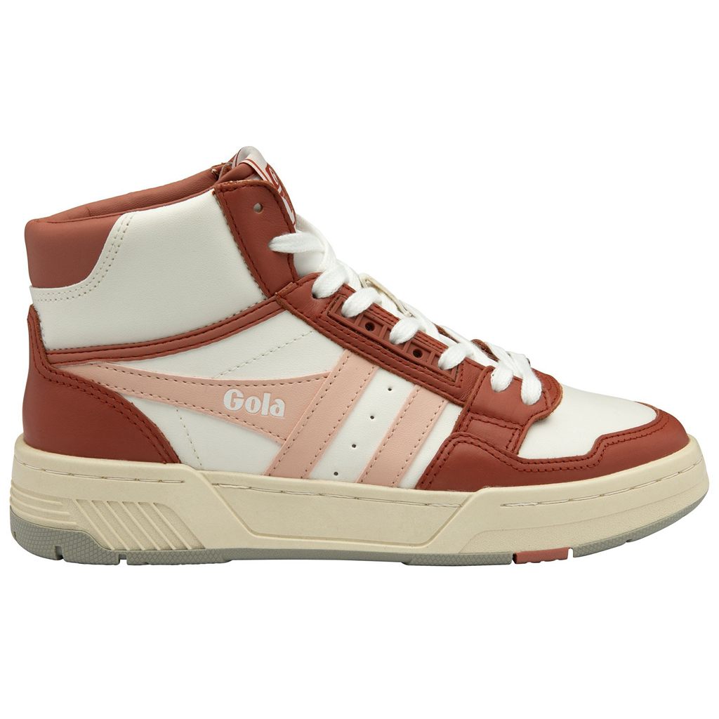 Gola Classics Challenge High Sneakers Blancas Naranjas Rosas Colombia | 613IWJOTK