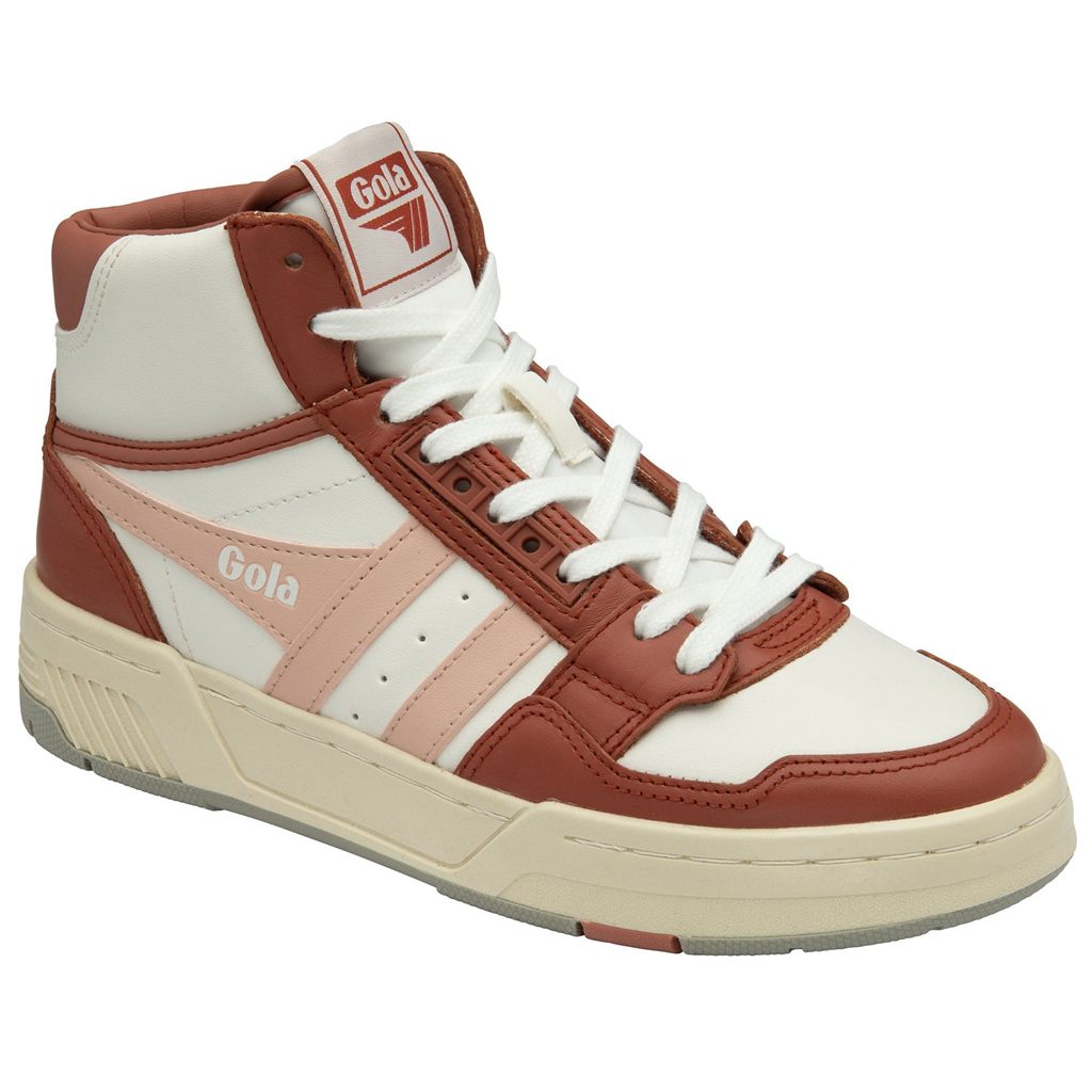 Gola Classics Challenge High Sneakers Blancas Naranjas Rosas Colombia | 613IWJOTK