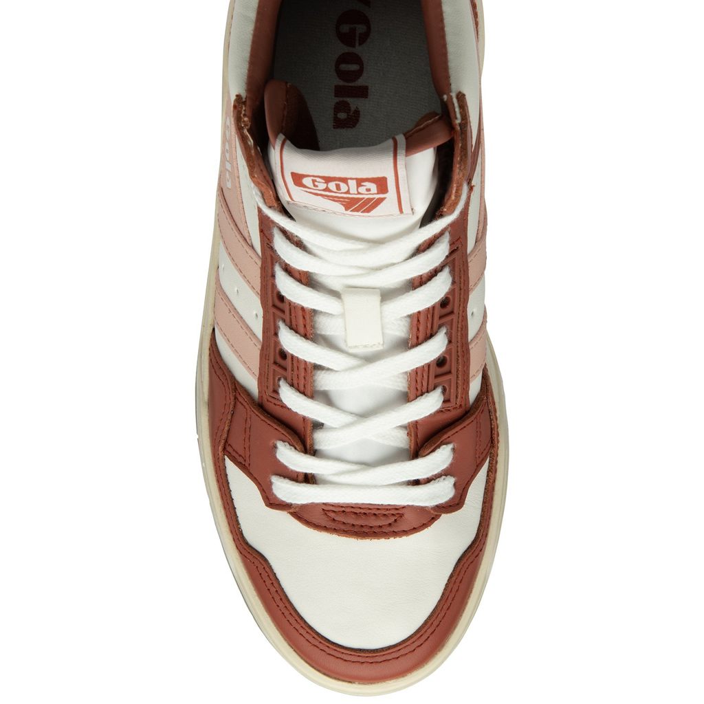 Gola Classics Challenge High Sneakers Blancas Naranjas Rosas Colombia | 613IWJOTK