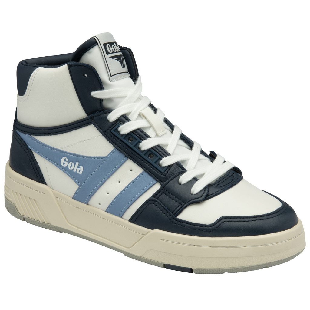 Gola Classics Challenge High Sneakers Blancas Azul Marino Azules Colombia | 947XVIZKA