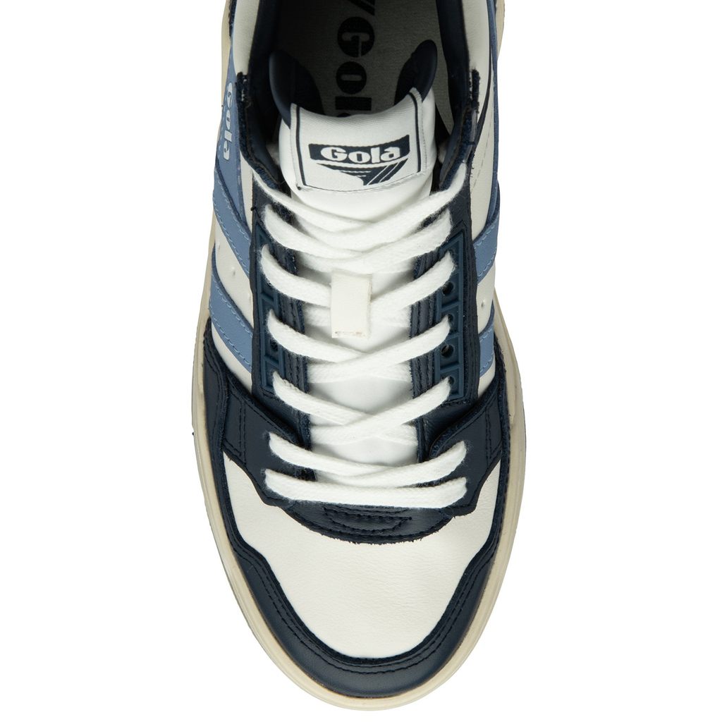 Gola Classics Challenge High Sneakers Blancas Azul Marino Azules Colombia | 947XVIZKA