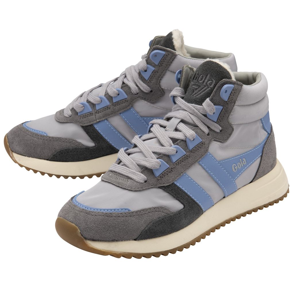 Gola Classics Chicago High Sneakers Gris Claro Azules Azules Colombia | 732DHEKZO