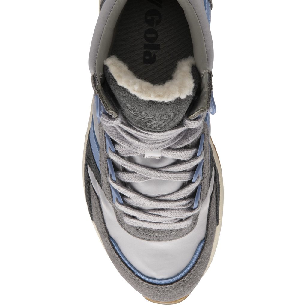 Gola Classics Chicago High Sneakers Gris Claro Azules Azules Colombia | 732DHEKZO