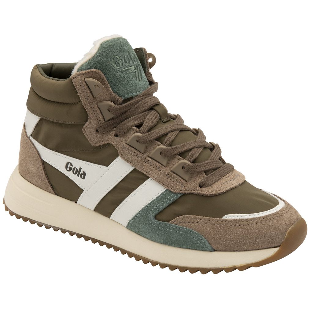Gola Classics Chicago High Sneakers Kaki Blancas Colombia | 639SHYDUX