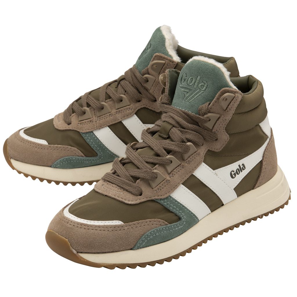 Gola Classics Chicago High Sneakers Kaki Blancas Colombia | 639SHYDUX