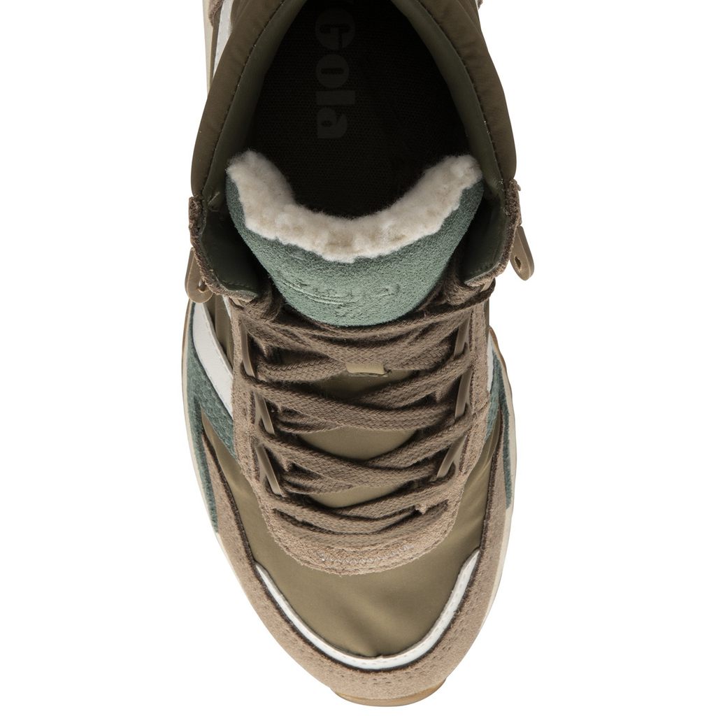 Gola Classics Chicago High Sneakers Kaki Blancas Colombia | 639SHYDUX