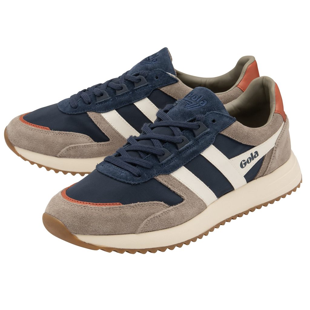 Gola Classics Chicago Sneakers Azul Marino Blancas Colombia | 048XQUMRH
