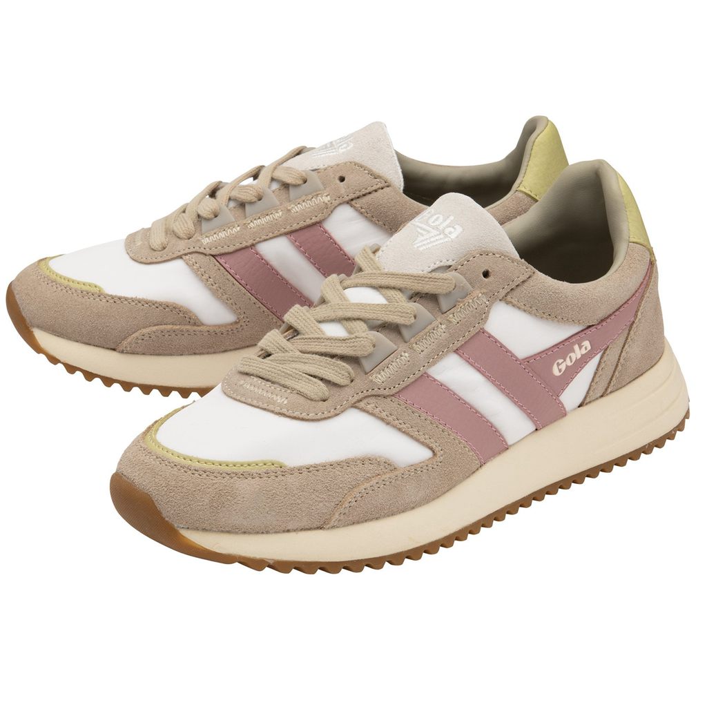 Gola Classics Chicago Sneakers Blancas Gris Rosas Colombia | 658KBCOLU