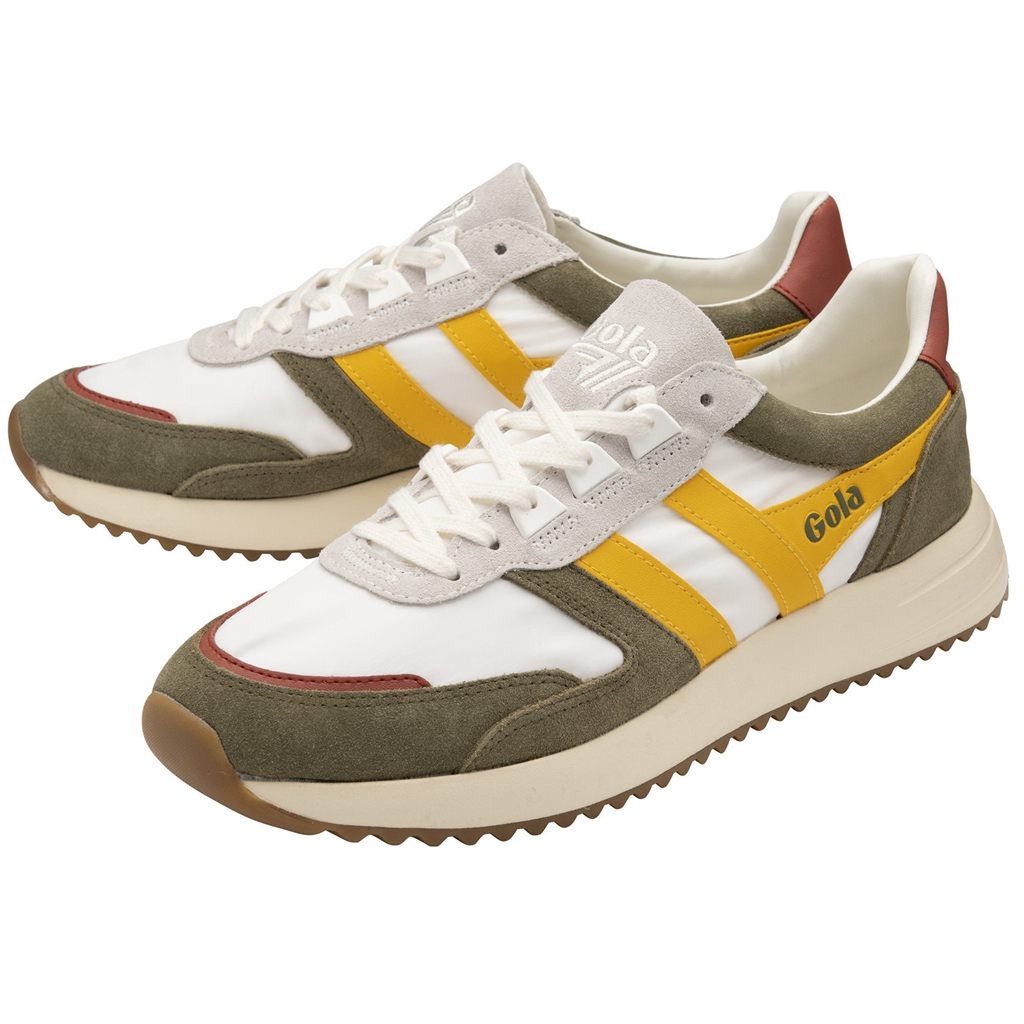 Gola Classics Chicago Sneakers Blancas Kaki Colombia | 154JVAEYG