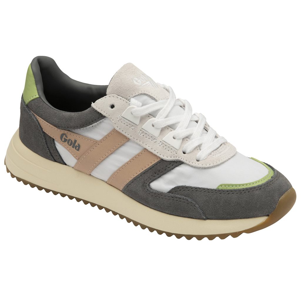 Gola Classics Chicago Sneakers Blancas Rosas Verde Colombia | 390ICPSTJ