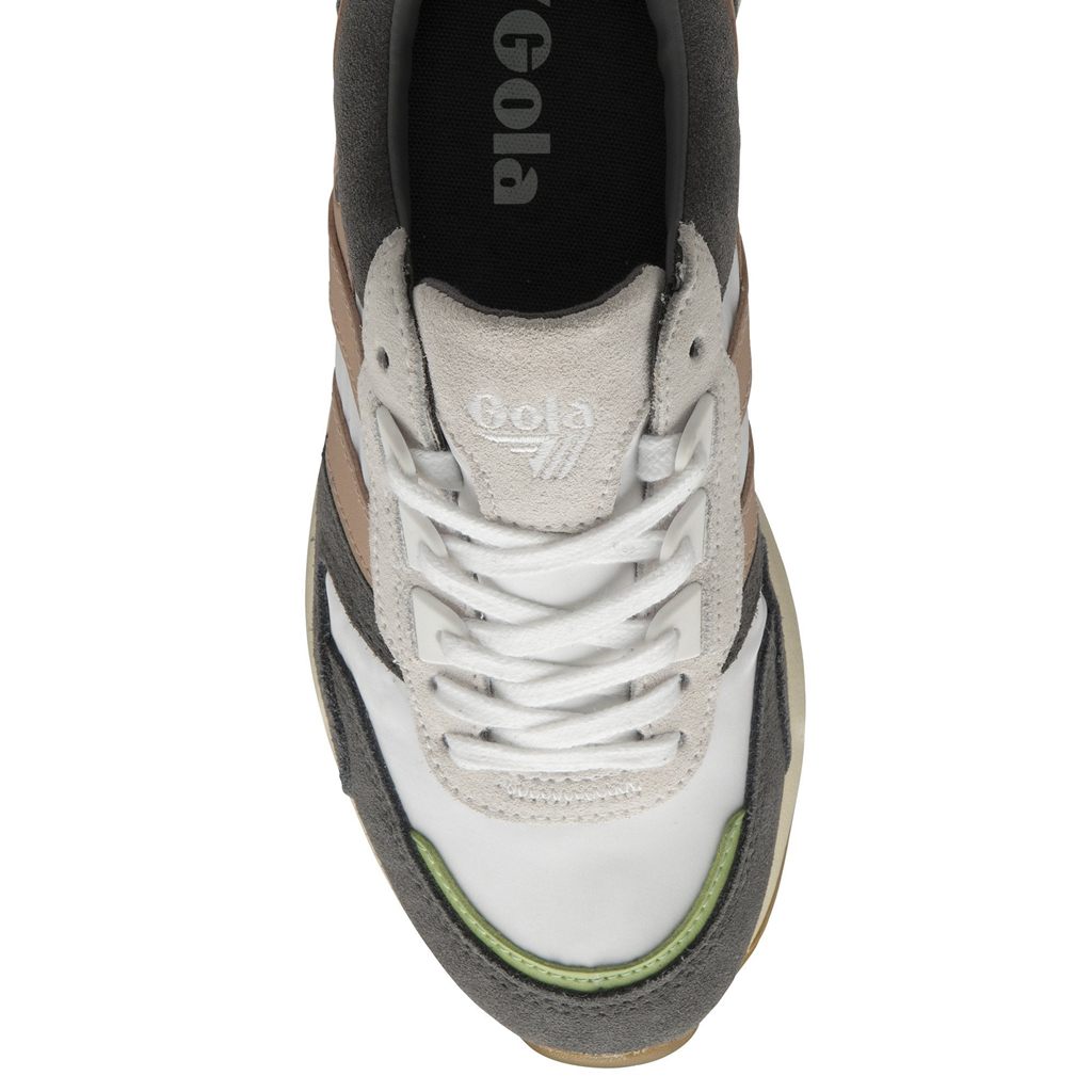 Gola Classics Chicago Sneakers Blancas Rosas Verde Colombia | 390ICPSTJ