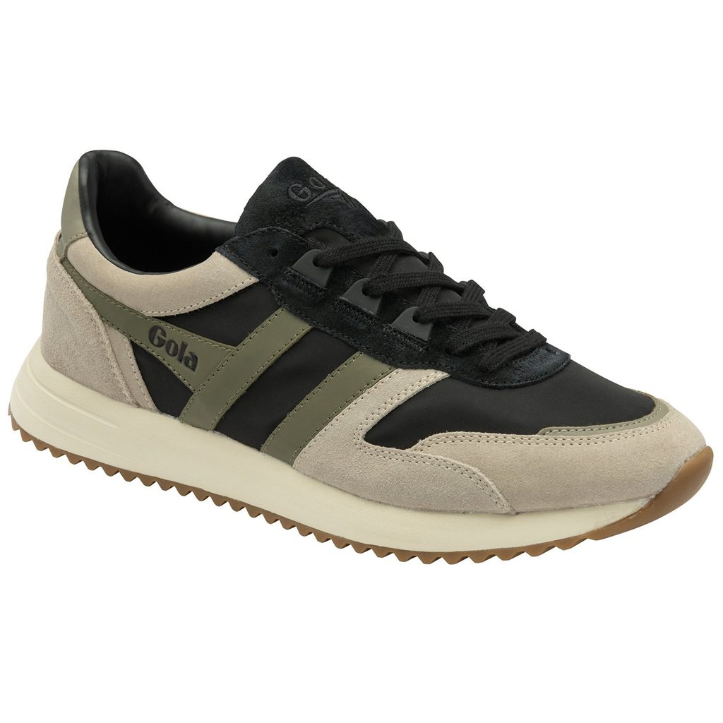 Gola Classics Chicago Sneakers Negras Gris Kaki Colombia | 672PUSWCA