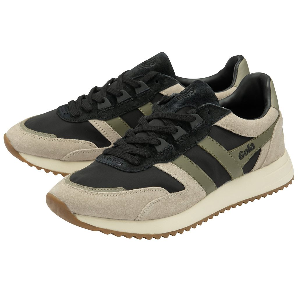 Gola Classics Chicago Sneakers Negras Gris Kaki Colombia | 672PUSWCA