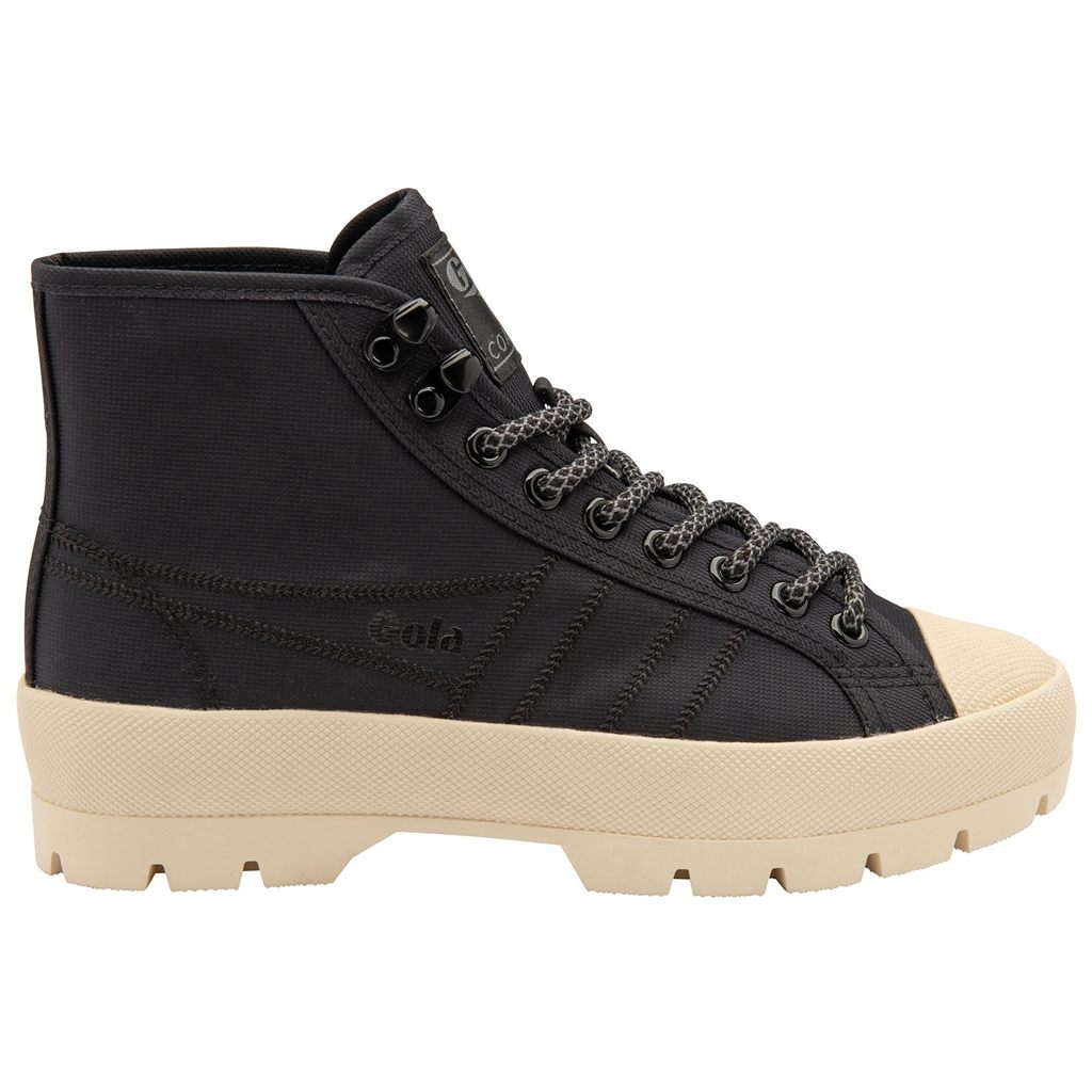 Gola Classics Coaster Peak High Hiker Sneakers Negras Blancas Colombia | 026AWMGQD