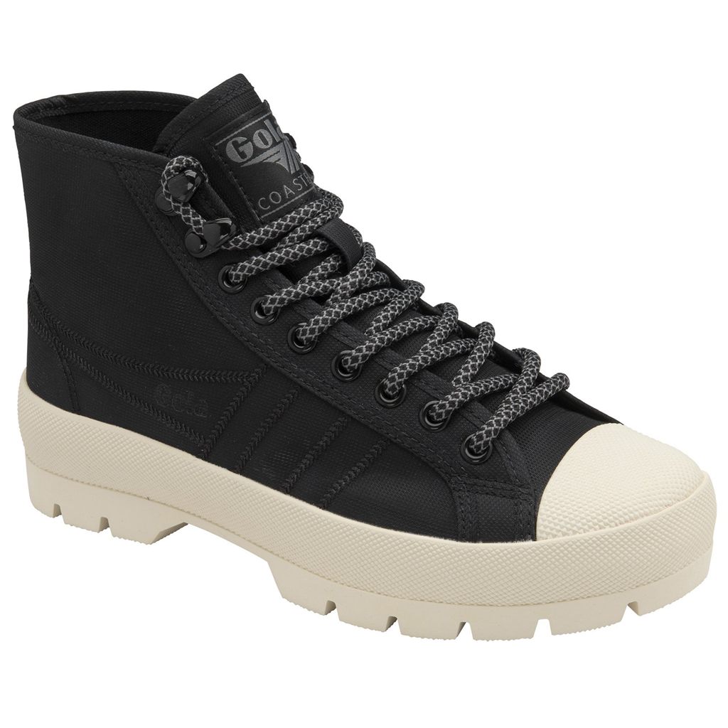 Gola Classics Coaster Peak High Hiker Sneakers Negras Blancas Colombia | 026AWMGQD