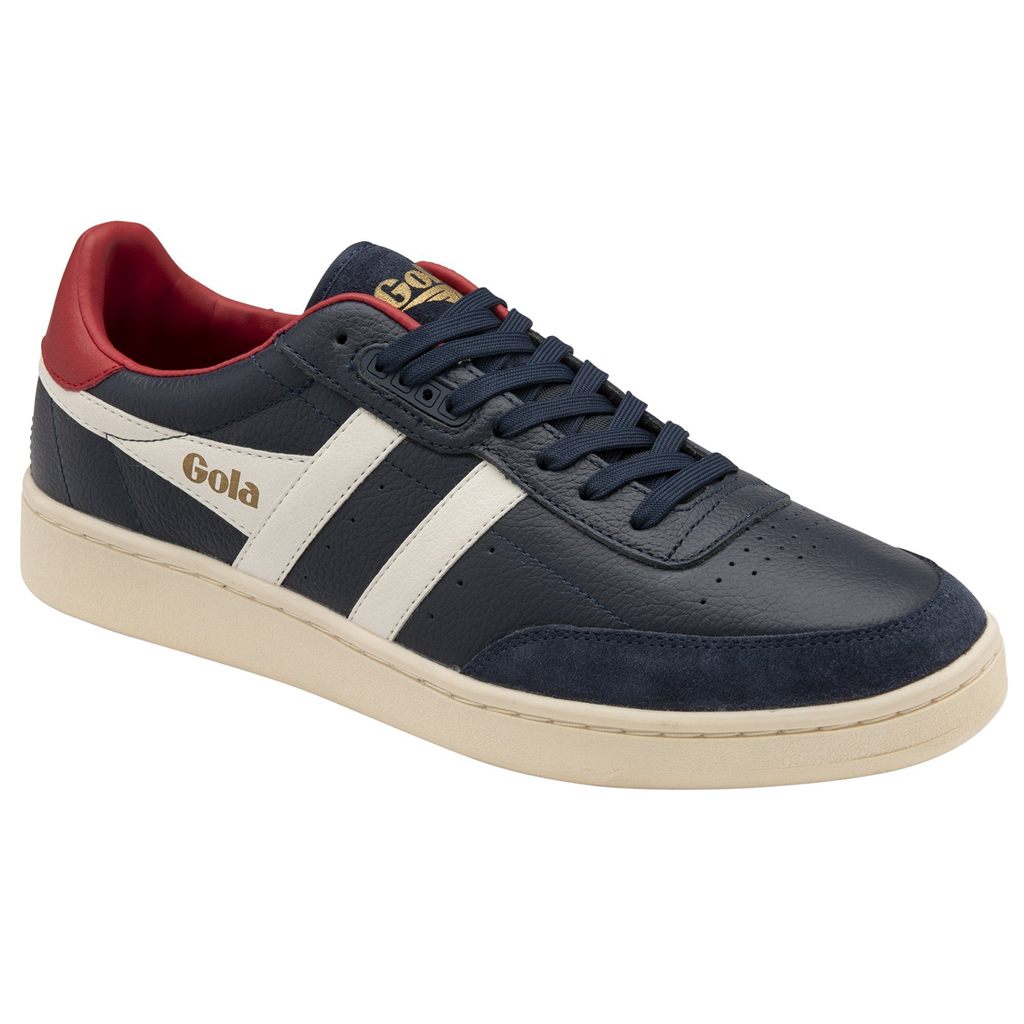 Gola Classics Contact Leather Sneakers Azul Marino Blancas Rojas Oscuro Colombia | 307NDWKEU
