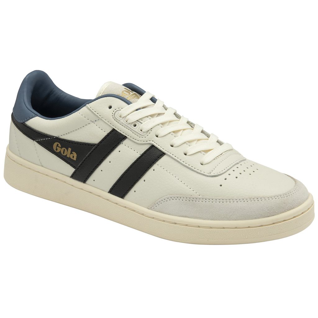Gola Classics Contact Leather Sneakers Blancas Negras Colombia | 049NAYXBE