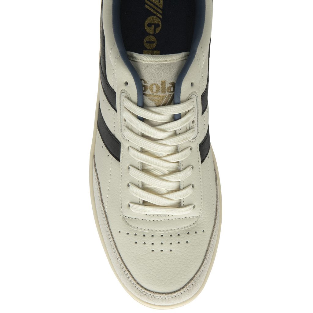 Gola Classics Contact Leather Sneakers Blancas Negras Colombia | 049NAYXBE