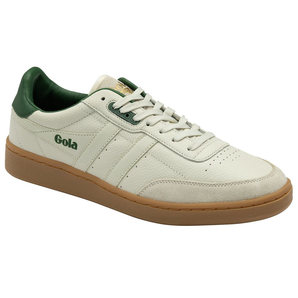 Gola Classics Contact Leather Sneakers Blancas Verde Colombia | 475NMHRXK