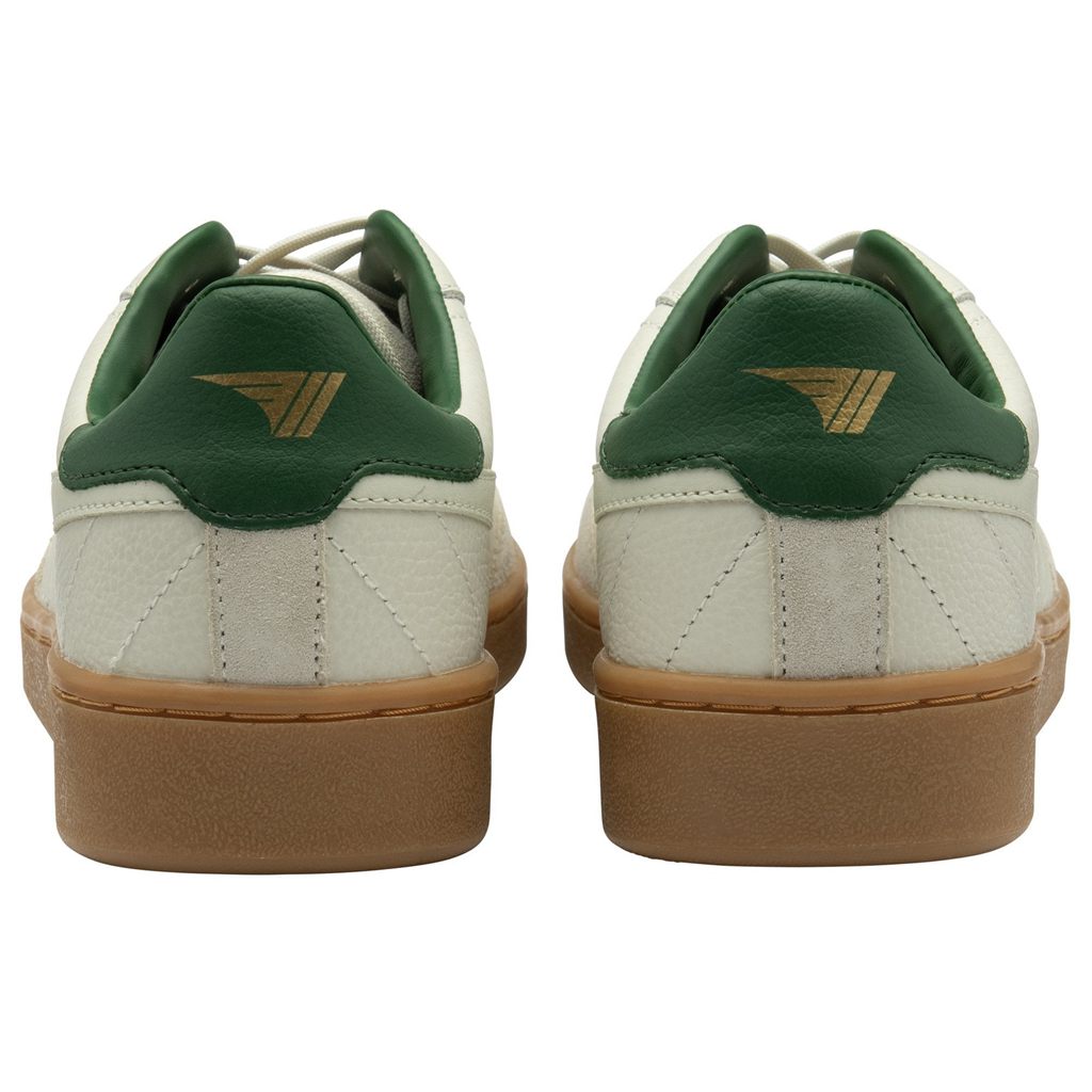 Gola Classics Contact Leather Sneakers Blancas Verde Colombia | 475NMHRXK