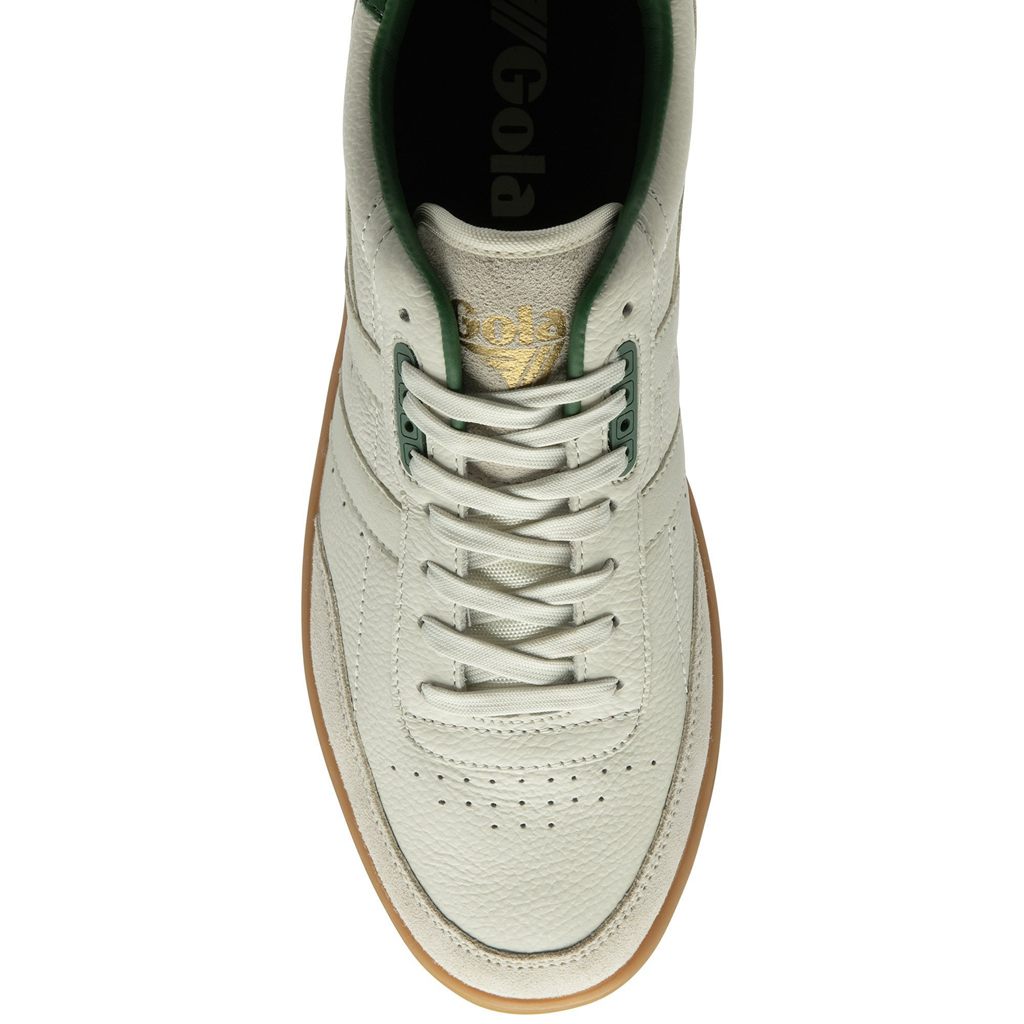 Gola Classics Contact Leather Sneakers Blancas Verde Colombia | 475NMHRXK