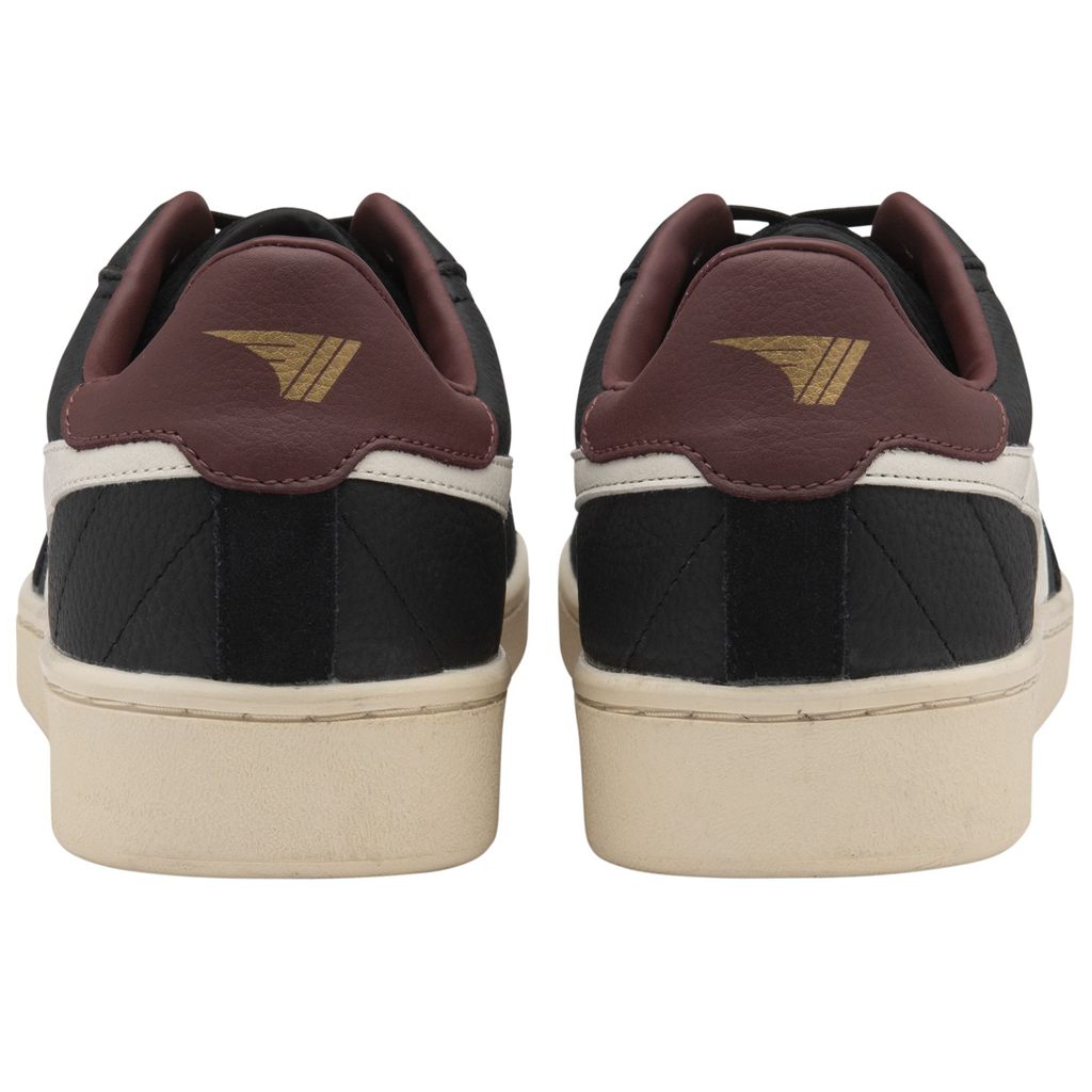 Gola Classics Contact Leather Sneakers Negras Blancas Burdeos Colombia | 731DXWKBU