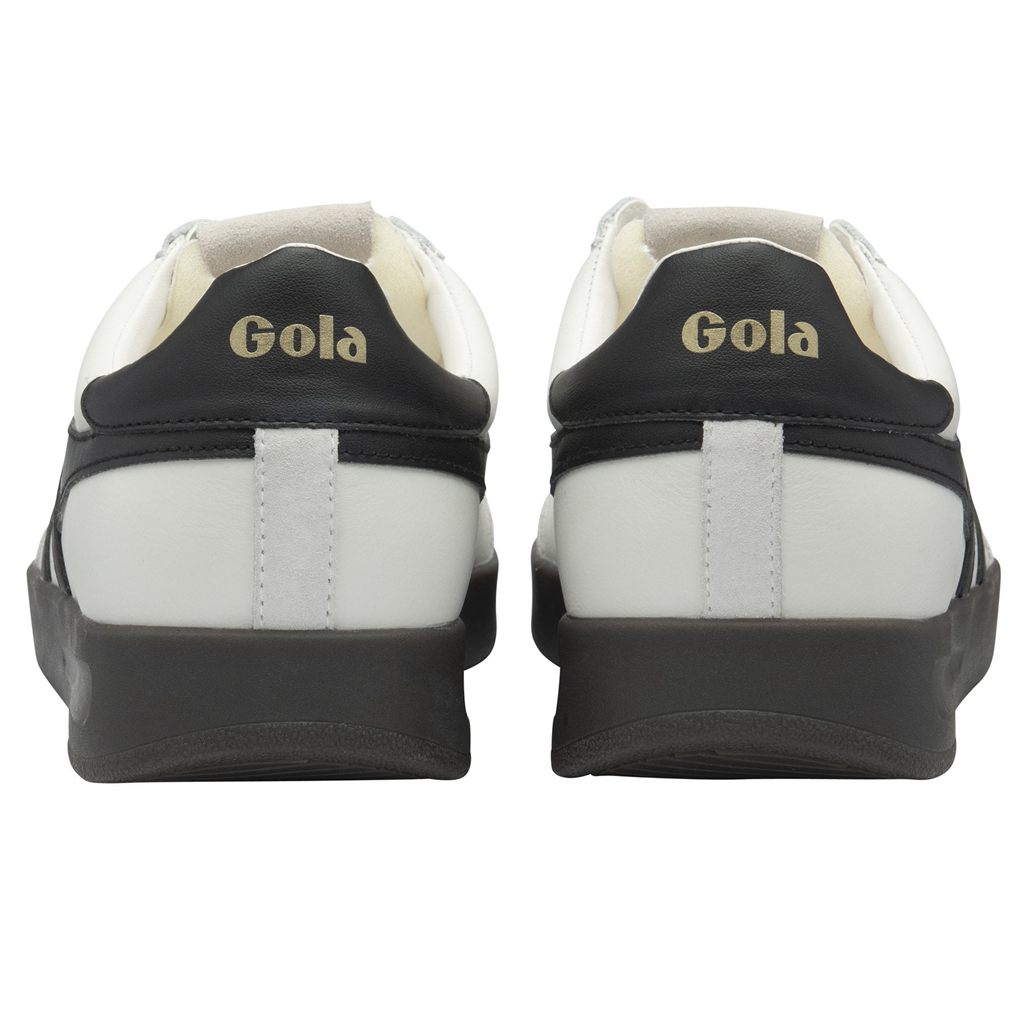 Gola Classics Cyclone Leather Sneakers Blancas Negras Verde Menta Colombia | 087QWVRJD