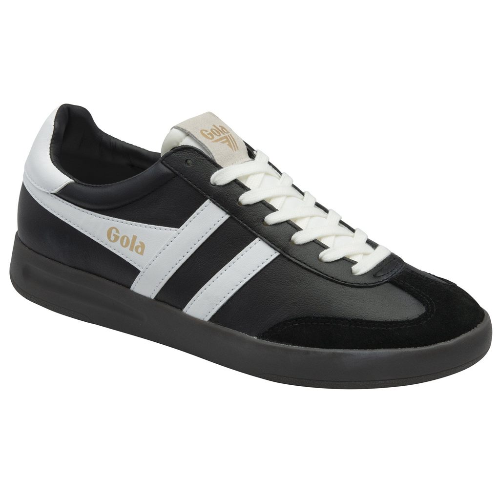 Gola Classics Cyclone Leather Sneakers Negras Blancas Verde Menta Colombia | 913TEWKCX