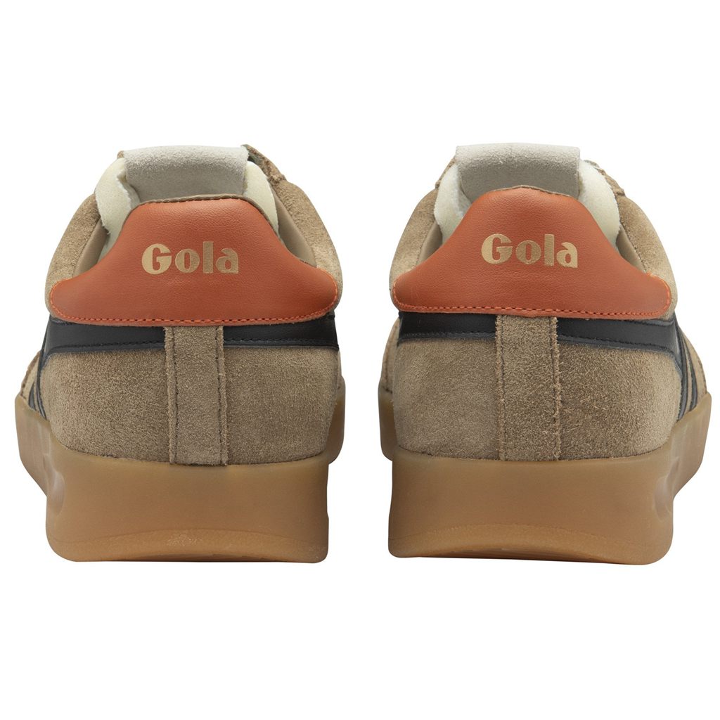 Gola Classics Cyclone Sneakers Negras Naranjas Colombia | 823MJGBVI