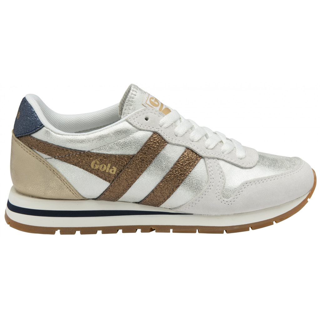 Gola Classics Daytona Blaze Sneakers Blancas Cobra Azul Marino Colombia | 086UJQEAH