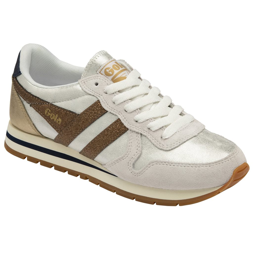 Gola Classics Daytona Blaze Sneakers Blancas Cobra Azul Marino Colombia | 086UJQEAH