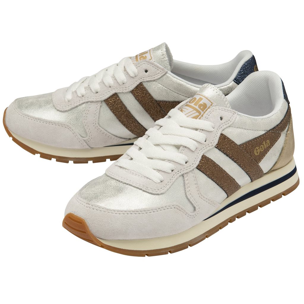 Gola Classics Daytona Blaze Sneakers Blancas Cobra Azul Marino Colombia | 086UJQEAH
