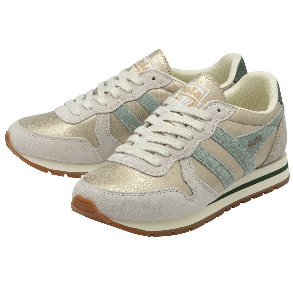 Gola Classics Daytona Blaze Sneakers Doradas Verde Colombia | 140PNMQLW