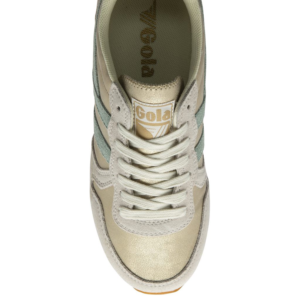 Gola Classics Daytona Blaze Sneakers Doradas Verde Colombia | 140PNMQLW
