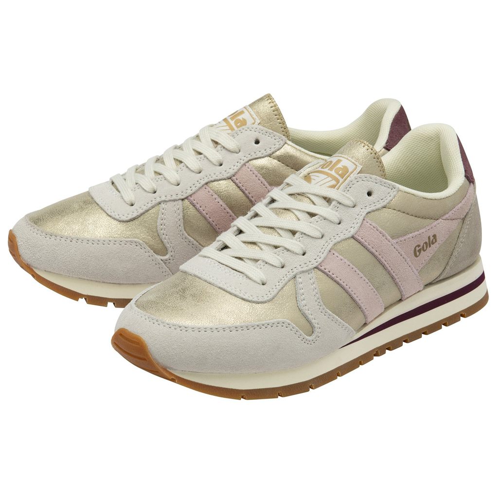 Gola Classics Daytona Blaze Sneakers Doradas Rosas Colombia | 925JRYSQA